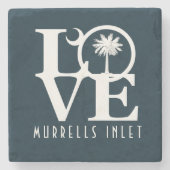 LOVE Murrells Inlet  サウスカロライナ州 ストーンコースター (正面)