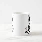 Love Music Cat Music Note Musical Note Pianist Pia コーヒーマグカップ (中央)