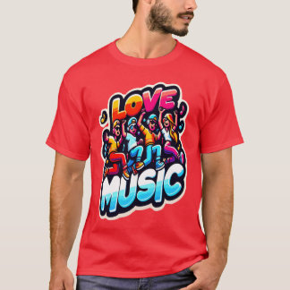 love music fans friend tシャツ