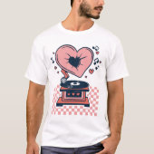 Love Music、Record Player、Valentin Tシャツ (正面)