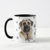 Love My Anatolian Shepherd Dog Pawprint マグカップ (左)