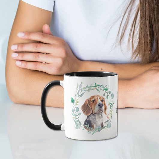 Love My Beagle Wreath Coffee Mug マグカップ