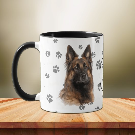 Love My Belgian Tervuren Dog Pawprint マグカップ