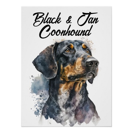 Love My Black & Tan Conhoundポスター ポスター (正面)