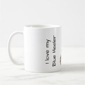 Love My Blue Heeler コーヒーマグカップ (左)