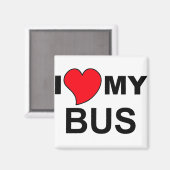 Love My Bus Magnet マグネット (正面/裏面)