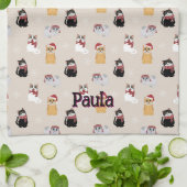 Love my cats キッチンタオル (折り畳み)