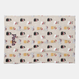 Love my cats キッチンタオル