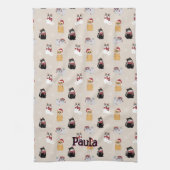 Love my cats キッチンタオル (縦)