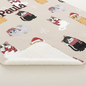 Love my cats シェルパブランケット (3/4)