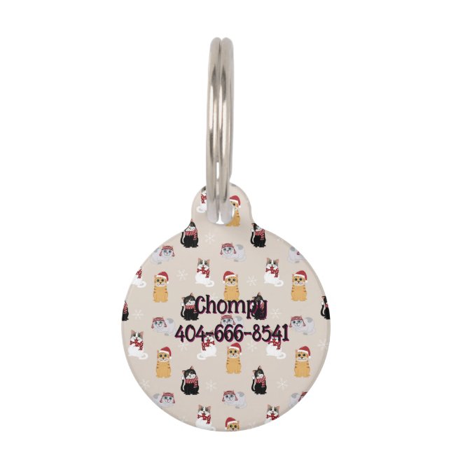 Love my cats ペット　ネームタグ (正面)