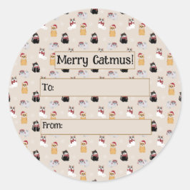 Love my cats ラウンドシール