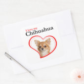Love My Chihuahua Stickers スクエアシール (封筒)