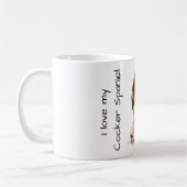 Love My Cocker Spaniel コーヒーマグカップ (左)