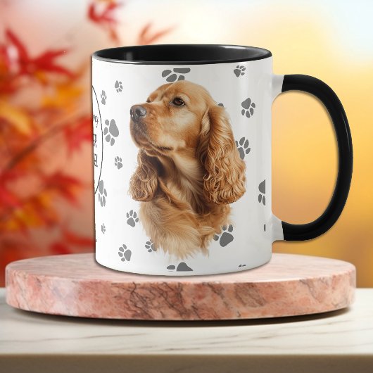 Love My Cocker Spaniel Dog Pawprint マグカップ
