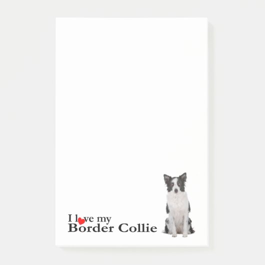 Love My Collie縁ど Post-It Notes ポストイット (正面)