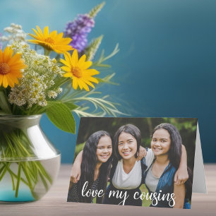Love My Cousins家族カスタムの写真 カード