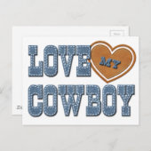 Love My Cowboy ポストカード (正面/裏面)