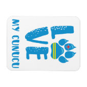 LOVE MY CUNUCU （青い文字） – マグネット (横)