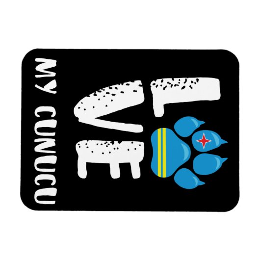 LOVE MY CUNUCU (White Letters) – マグネット (横)