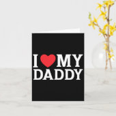 Love My Daddy IハートMy Daddy クール Faters Day Ki カード (黄色い花)