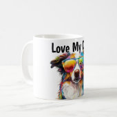 Love my Dog Mug コーヒーマグカップ (正面左)