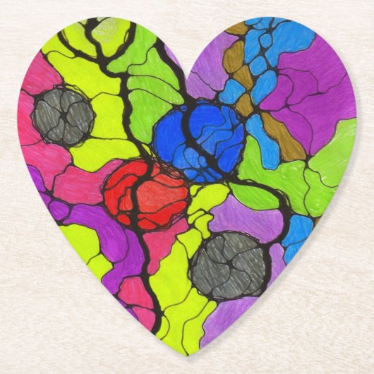 Love my drink ペーパーコースター (正面)