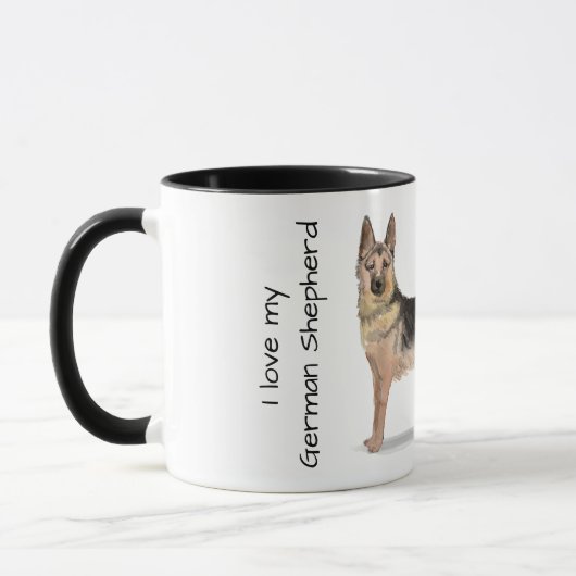 Love My German Shepherd マグカップ (左)