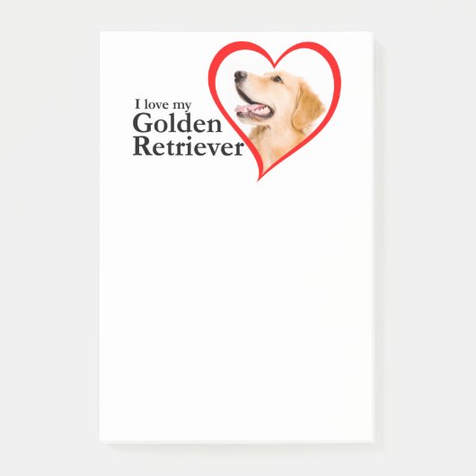 Love My Golden Post-It Notes ポストイット (正面)