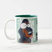 Love My Gordon Setter Cartoon 11oz ツートーンマグカップ (左)