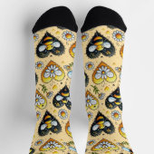 Love My Honey Bee Novelty ソックス (上部)