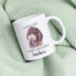 Love My Labradoodle Dog  コーヒーマグカップ<br><div class="desc">This design may be personalized in the area provided by changing the photo and/or text. Or it can be customized by clicking Personalize this Template and then choosing the click to customize further option and delete or change the color of the background, add text, change the text color or style,...</div>
