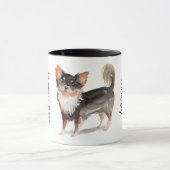 Love My Long Haired Chihuahua マグカップ (中央)