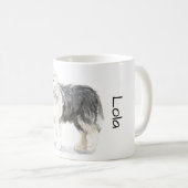 Love My Old English Sheepdog コーヒーマグカップ (正面右)