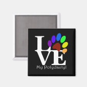 LOVE My Polydactylバンパーマグネット マグネット (正面/裏面)