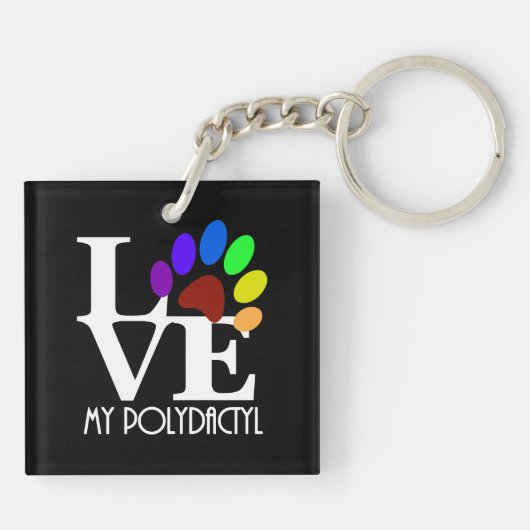 LOVE My Polydactyl キーホルダー (裏面)