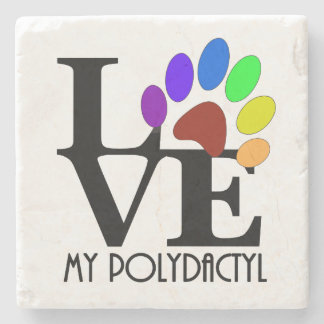 LOVE My Polydactyl ストーンコースター