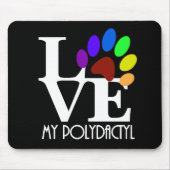LOVE My Polydactyl マウスパッド (正面)