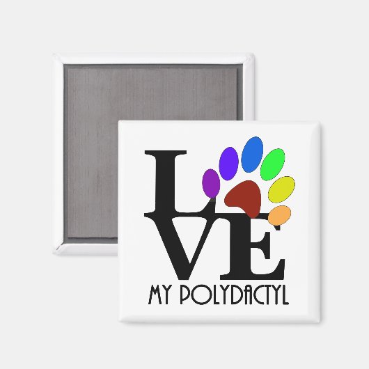 LOVE My Polydactyl マグネット (正面/裏面)
