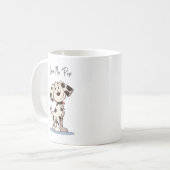 Love My Pup Mug – Cute Dog Illustration with Maroo コーヒーマグカップ (正面左)