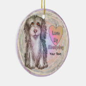 Love My Sheepdog セラミックオーナメント (右)