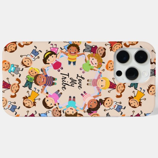 Love My Tribe Case iPhoneケース Case-Mate iPhoneケース (裏面 (横))