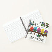 Love My Tribe Personalized Spiral Notebook ノートブック (内部)