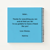 Love My Tribe Personalized Spiral Notebook ノートブック (裏面)