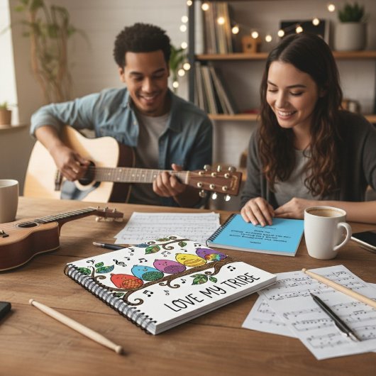 Love My Tribe Personalized Spiral Notebook ノートブック