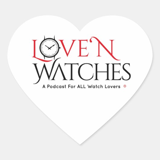 Love 'N Watchesハート ハートシール (正面)
