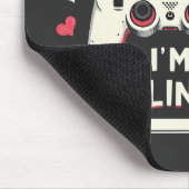 Love Nah I'm Leveling up Gaming Valentine Day マウスパッド (コーナー)