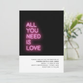 Love Neon Glow Light 結婚's 招待状 (スタンド正面)