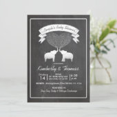 Love Neutral Gender Coule's Baby Shower 招待状 (スタンド正面)