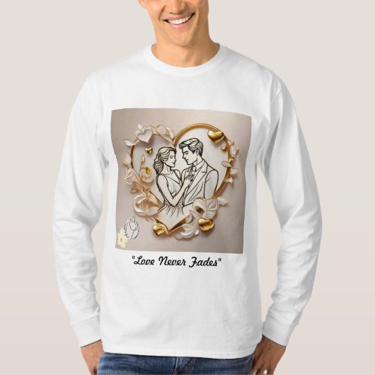 "Love Never Fades" Tシャツ (正面)